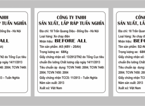 In tem nhãn phụ chất lượng uy tín